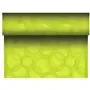 Table Runner Lime "Bubbles" "Textile Character" From Pulp Viscose And Tissue Mix "ROYAL Collection" 24m x 400mm -Horecavoordeel.