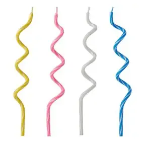 Birthday Candles Colors Assortment "Spirale" 125mm -Horecavoordeel.com-