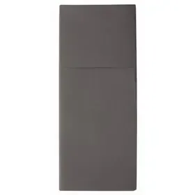 Napkins Anthracite "Premium" With Cutlery Bag Airlaid 1/8 fold 400 x 480mm -Horecavoordeel.com-