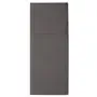 Napkins Anthracite "Premium" With Cutlery Bag Airlaid 1/8 fold 400 x 480mm -Horecavoordeel.com-