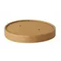 Deksel Soep Beker Karton Bruin "Pure" "100% Fair" Rond Ø 115 x 16mm -horecavoordeel.com-