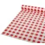 Tablecloth Plastic Red "Karo" 50m x 800mm (Small pack) -Horecavoordeel.com-