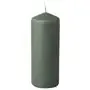 Pillar candles Grey-green Ø 69 x 180mm -Horecavoordeel.com-
