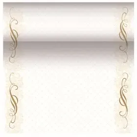 Table Runner Gold "Megan" "Textile Character" From Pulp Viscose And Tissue Mix "ROYAL Collection" 24m x 400mm