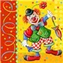 Napkins 3-Layer "Clown" 1/4 fold 330 x 330mm