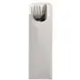 Cutlery Bags White "Lines" 235 x 73mm Including 2-Layer White Napkin 330 x 330mm