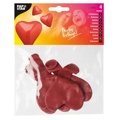Balloons Red "Heart" Medium Ø 190mm
