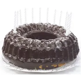 Birthday Candles White With Holders 60mm