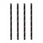 Cocktail Paper Straws "Pure" Ø 7mm x 15cm Black White "Stripes" - Horecavoordeel.com
