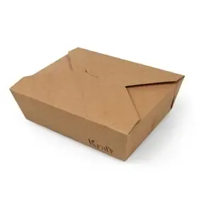 Meal tray - Lunch box 1000ml Kraft Brown Cardboard
