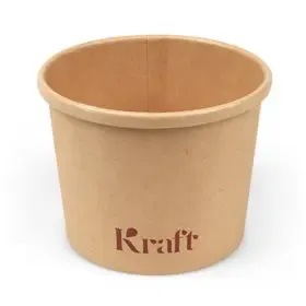 Soup cup 350 ml /12oz Kraft Brown Cardboard Ø 98mm