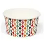 Ice Cups 150ml 4 Oz Colored Cardboard "Retro" Ø 92 x 47mm