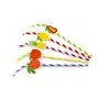 Bending Straws Paper "FSC" Stripe Assortment With Sunglasses Ø 6 x 240mm Horecavoordeel.com