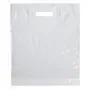 Carrier Bags White (Die cut) LDPE 370 x 440 x 4cm 40my -Horecavoordeel.com-