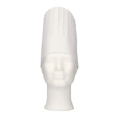 CMT Chef's Hat Monarch Non Woven Viscose with Crown 20cm -Horecavoordeel.com-