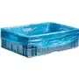 CMT Crate Bags HDPE 20my Blue Size 68/2x17x63cm