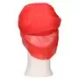 CMT Cap With Flap - Snood Cap PP Non Woven Red