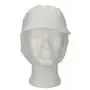 CMT Peaked Cap and Hair Catcher Polyester Cotton Crown White Size XL