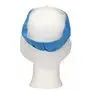 CMT Peaked Cap and Hair Catcher Polyester Cotton Light Blue Size XL