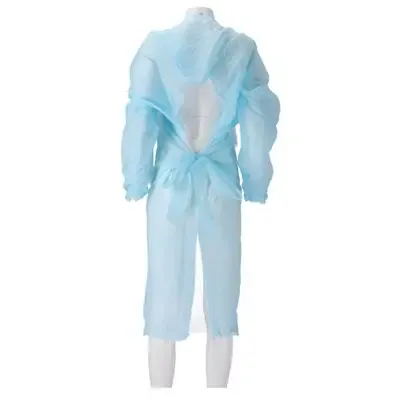 CMT Apron Roughened CPE Long Sleeve with Thumb Grip 30my Blue 115x190cm