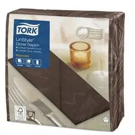 Tork LinStyle Dinner Napkin Premium 1-ply Cocoa 39x39cm 1/8-fold -Horecavoordeel.com-
