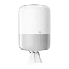 Tork Centerfeed Cleaning Paper Dispenser White Plastic Elevation-Line -Horecavoordeel.com-