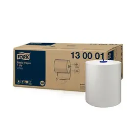 Tork Basic roll of Cleaning paper 1-ply White 250mtr - 19.5cm -Horecavoordeel.com-
