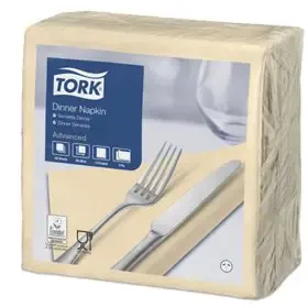 Tork Dinner Napkin Advanced 2-ply Cream 39x39cm ¼-fold  -Horecavoordeel.com-