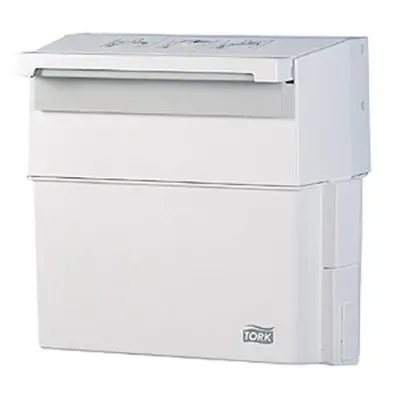 Tork Compact-Box Waste Bin White Plastic -Horecavoordeel.com-