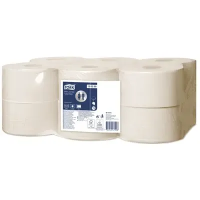 Tork Mini Jumbo Toilet Paper Advanced 2-ply White 170mtr - 10cm -Horecavoordeel.com-