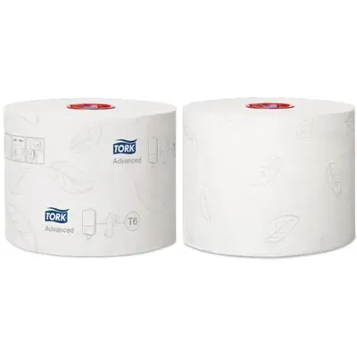Tork Mid-size Toilet Paper Advanced 2-ply White Compact 100mtr - 9.9cm -Horecavoordeel.com-
