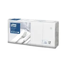 Tork Lunch Napkin Advanced 2-ply White 33x33cm 1/8-fold -Horecavoordeel.com-