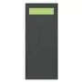 Tork Cutlery Bag Advanced Black with Lime Napkin 2-ply 39x23cm -Horecavoordeel.com-