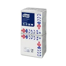 Tork Lunch Napkin Country 1-ply Decor 32.8x32.5cm ¼-fold