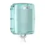 Tork Combi Roll Cleaning Paper Dispenser White-Turquoise Metal-Plastic Performance-Line
