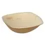 Bowls Palm Leaf "Pure" 50cc H 2.5 x 9 x 9cm Nature "QUADRATO"