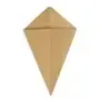 Chips Cone Bag Cardboard Brown with Sauce Compartment 16 x 27cm