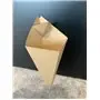 Chips Cone Bag Cardboard Brown with Sauce Compartment 16 x 27cm