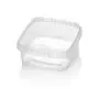 Sealable Ringlock Cups 550cc Square PP + Lids Sealable Transparent 128 x 128 x 55mm