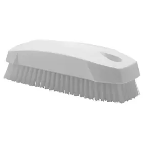 Nail brush - Small Work Brush Polyester Fiber, Hard 130x50x40mm White