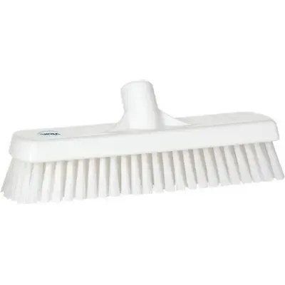 Tough Floor Scrubber Polyester Fiber, Hard 305x85x110mm Fiber length: 45mm White