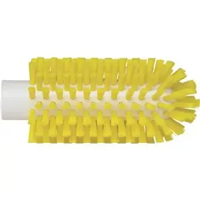 Pipe brush, Helve model Polyester Fiber ø63x150mm, Hard Yellow