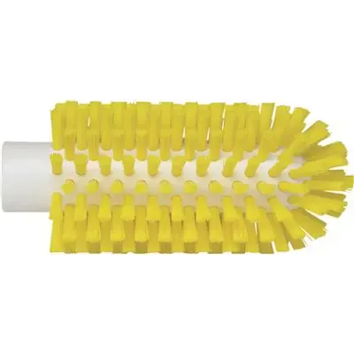 Pipe brush, Helve model Polyester Fiber ø63x150mm, Hard Yellow