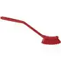 Narrow Dishwashing brush Polyester Fiber, Medium 290x25x65mm Red
