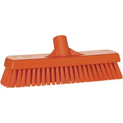 Tough Floor Scrubber Polyester Fiber, Hard 305x85x110mm Fiber length: 45mm Orange