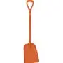 Lightweight Shovel D-handle, Short Helve Polypropylene Height 1040mm Standard Blade (327x271x50mm) Orange