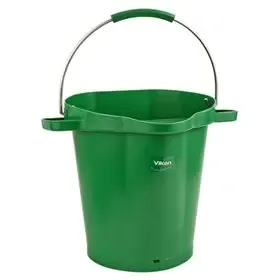 Bucket 20 Liter Polypropylene and Stainless steel 380x470x470mm Also see Bucket Lid 5693 Green