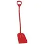 Ergonomic Shovel, Tall Helve, Small Blade Polypropylene Height 1280mm Small Blade 340x270x75mm Red