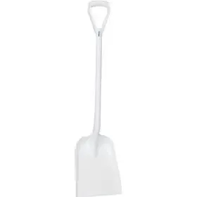 Lightweight Shovel D-handle, Short Helve Polypropylene Height 1040mm Standard Blade (327x271x50mm) White