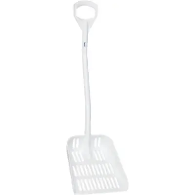 Ergonomic Leaking shovel Polypropylene Height 1145mm 380x340x90mm White